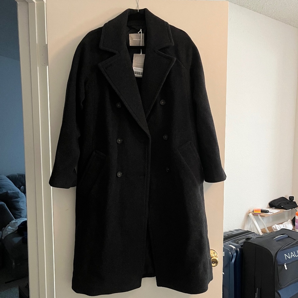 Everlane The Italian ReWool® Long Peacoat